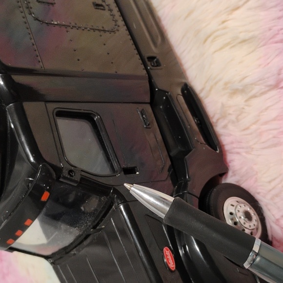 Peterbilt New Ray Truck Trailer W Chrome Rims & Logo Legendary Black - Picture 8 of 15